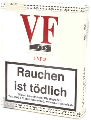 Vegafina 1998 VR 52 Zigarren 5Stk. Vegafina 1998 VR 52 Zigarren 5Stk.