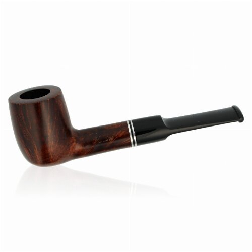 Venini Pfeife Braun Doppelter Metallring 9mm Filter Nr 04