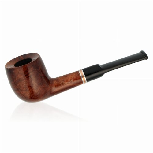 Venini Pfeife Dunkelbraun Metall und Kupfer Ring 9mm Filter Nr 04