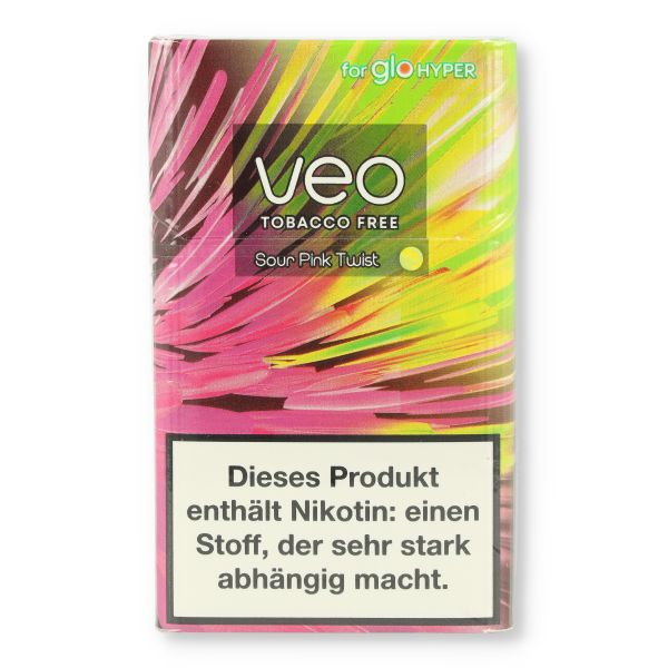 VEO Tobacco free Sour Pink Twist Click (10x20) VEO Tobacco free Sour Pink Twist Click (10x20)