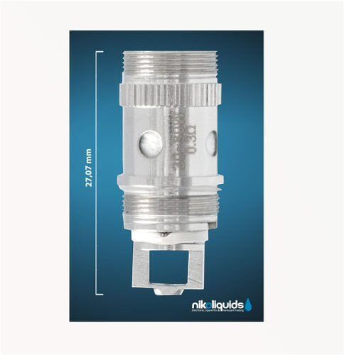 E-Verdampferkopf EC 0,5 Ohm für Eleaf Melo 2 und iJust2