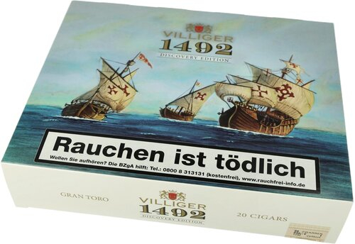 Villiger 1492 Discovery Edition Gran Toro Zigarren 20 Stk. Villiger 1492 Discovery Edition Gran Toro Zigarren 20 Stk.