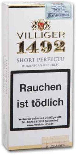 Villiger 1492 Zigarren Short Perfecto 3Stk. Villiger 1492 Zigarren Short Perfecto 3Stk.