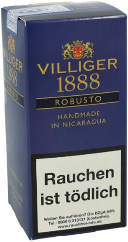 Villiger 1888 Nicaragua Robusto Zigarren 9Stk. Villiger 1888 Nicaragua Robusto Zigarren 9Stk.