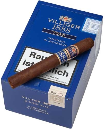 Villiger 1888 Nicaragua Toro Zigarren 20Stk. Villiger 1888 Nicaragua Toro Zigarren 20Stk.