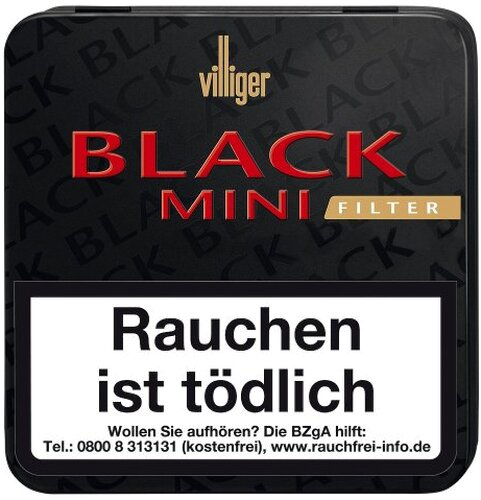 Villiger Black Mini Zigarillos mit Filter Villiger Black Mini Zigarillos mit Filter