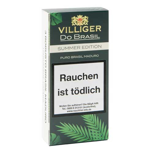 Villiger Zigarren DoBrasil Maduro Summer Edition 3Stk. Villiger Zigarren DoBrasil Maduro Summer Edition 3Stk.