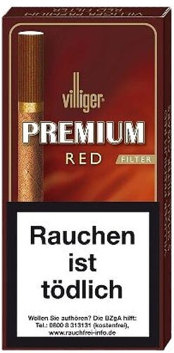 Villiger Premium Red Filter Zigarillos 5er Villiger Premium Red Filter Zigarillos 5er