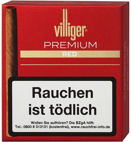 Villiger Premium Red Zigarillos ohne Filter Villiger Premium Red Zigarillos ohne Filter
