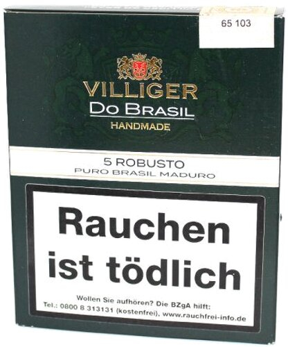 Villiger Zigarren Do Brasil Maduro Robusto 5er Villiger Zigarren Do Brasil Maduro Robusto 5er