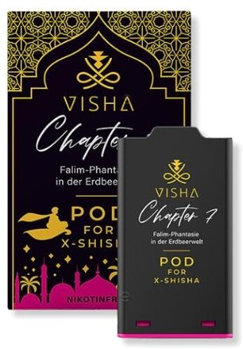 Visha Chapter 7 X-Bar X-Shisha Pod 7ml Nikotinfrei Visha Chapter 7 X-Bar X-Shisha Pod 7ml Nikotinfrei