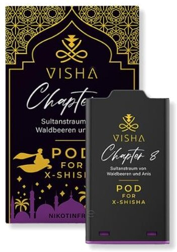 Visha Chapter 8 X-Bar X-Shisha Pod 7ml Nikotinfrei Visha Chapter 8 X-Bar X-Shisha Pod 7ml Nikotinfrei