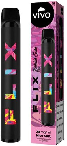 VIVO Flix 700 Einweg E-Zigarette Bubble Gum 20mg VIVO Flix 700 Einweg E-Zigarette Bubble Gum 20mg