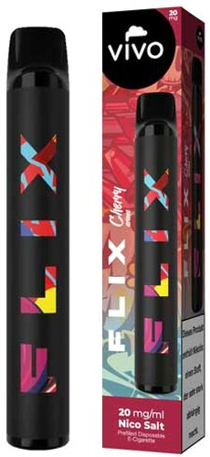 VIVO Flix 700 Einweg E-Zigarette Cherry 20mg VIVO Flix 700 Einweg E-Zigarette Cherry 20mg