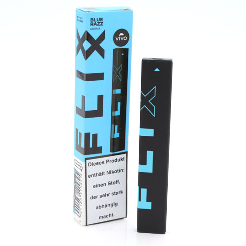VIVO FLIX BAR Einweg E-Shisha Blue Razz 20mg/ml ca. 400 Züge VIVO FLIX BAR Einweg E-Shisha Blue Razz 20mg/ml ca. 400 Züge