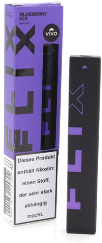 VIVO FLIX BAR Einweg E-Shisha Blueberry Ice 20mg/ml ca. 400 Züge VIVO FLIX BAR Einweg E-Shisha Blueberry Ice 20mg/ml ca. 400 Züge