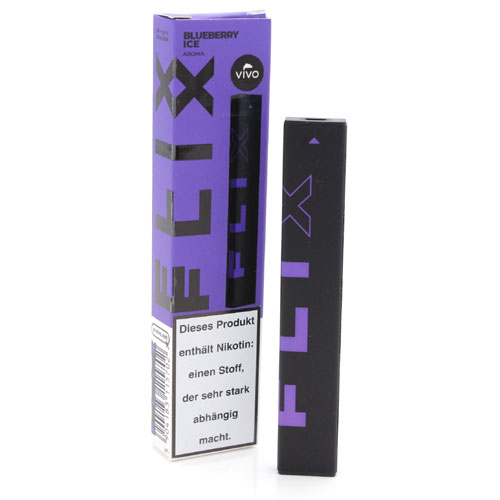 VIVO FLIX BAR Einweg E-Shisha Blueberry Ice 20mg/ml ca. 400 Züge VIVO FLIX BAR Einweg E-Shisha Blueberry Ice 20mg/ml ca. 400 Züge