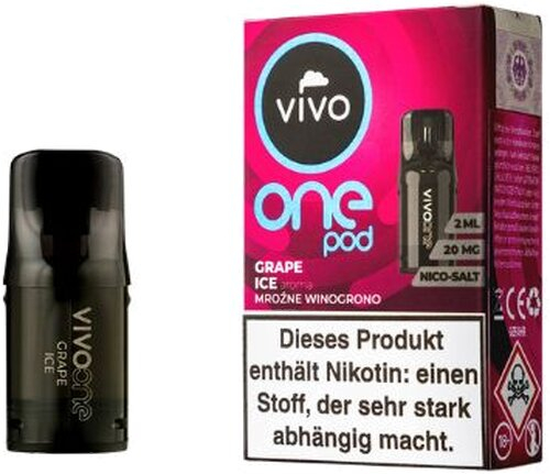 VIVO One Pod Grape Ice 20mg 1 x 2ml VIVO One Pod Grape Ice 20mg 1 x 2ml