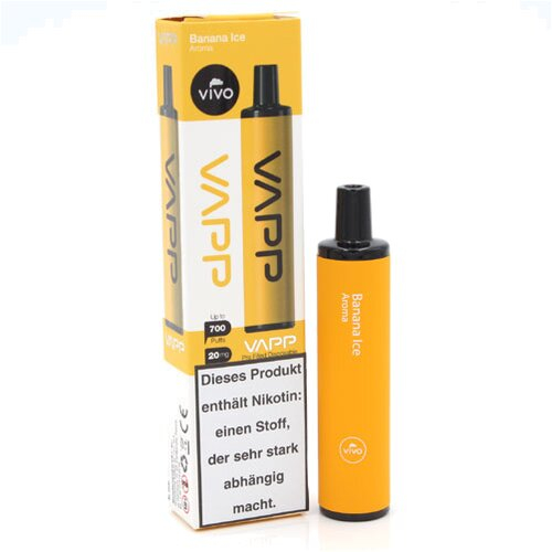 Vivo Vapp 700 Banana Ice Einweg E-Shisha 20mg Nikotin