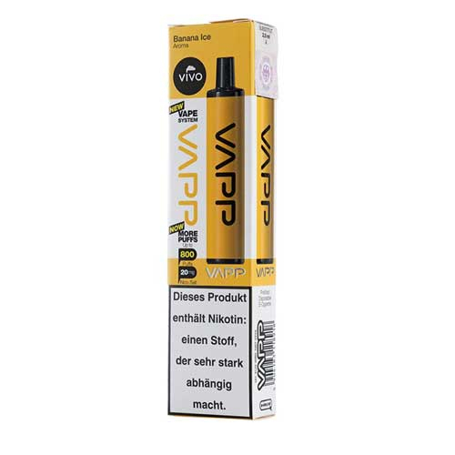 Vivo Vapp Banana Ice Einweg E-Zigarette 20mg Vivo Vapp Banana Ice Einweg E-Zigarette 20mg