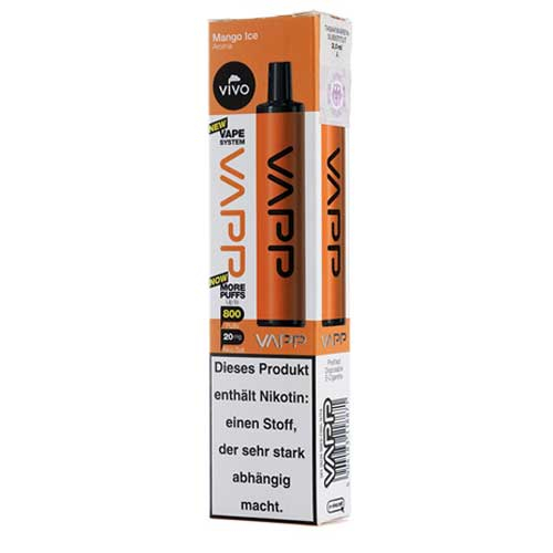Vivo Vapp Mango Ice Einweg E-Zigarette 20mg Vivo Vapp Mango Ice Einweg E-Zigarette 20mg