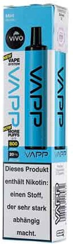 Vivo Vapp Mint Einweg E-Zigarette 20mg