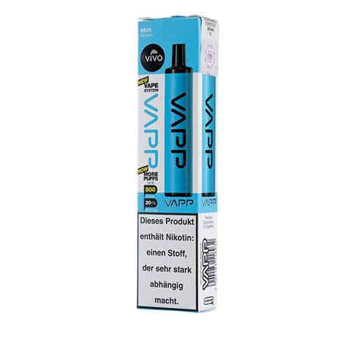 Vivo Vapp Mint Einweg E-Zigarette 20mg Vivo Vapp Mint Einweg E-Zigarette 20mg