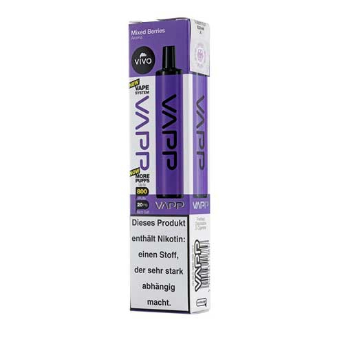 Vivo Vapp Mixed Berries Einweg E-Zigarette 20mg Vivo Vapp Mixed Berries Einweg E-Zigarette 20mg