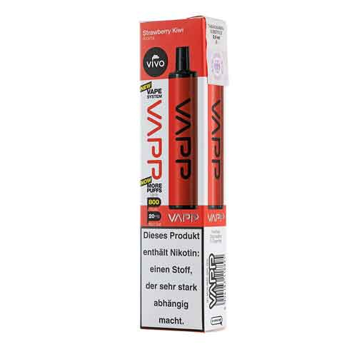 Vivo Vapp Strawberry Kiwi Einweg E-Zigarette 20mg Vivo Vapp Strawberry Kiwi Einweg E-Zigarette 20mg