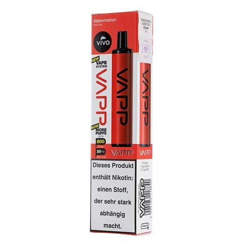 Vivo Vapp Watermelon Einweg E-Zigarette 20mg Vivo Vapp Watermelon Einweg E-Zigarette 20mg