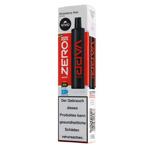 Vivo Vapp Zero Strawberry Kiwi Einweg E-Zigarette 0mg Vivo Vapp Zero Strawberry Kiwi Einweg E-Zigarette 0mg
