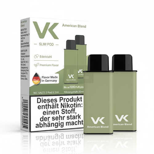 VK Slim Prefilled Pods American Blend 2x2ml 20mg
