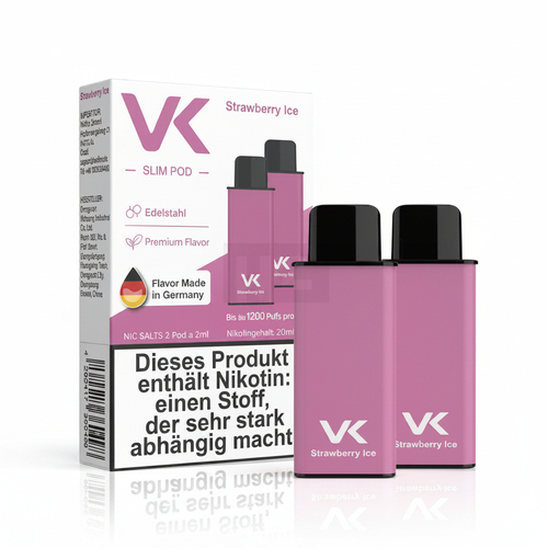 VK Slim Prefilled Pods Strawberry Ice 2x2ml 20mg