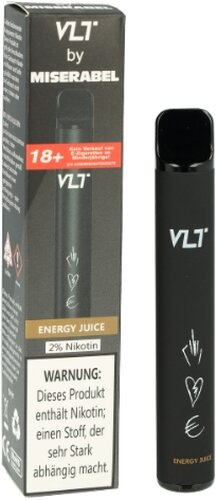 VLT by Miserabel 800 Einweg E-Zigarette 20mg Energy Juice VLT by Miserabel 800 Einweg E-Zigarette 20mg Energy Juice