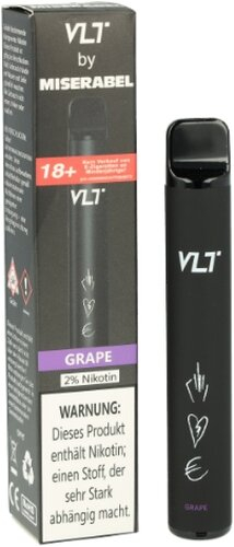 VLT by Miserabel 800 Einweg E-Zigarette 20mg Grape VLT by Miserabel 800 Einweg E-Zigarette 20mg Grape