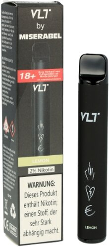 VLT by Miserabel 800 Einweg E-Zigarette 20mg Lemon VLT by Miserabel 800 Einweg E-Zigarette 20mg Lemon