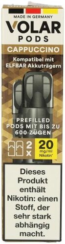 Volar Nikotinsalz Pods Cappuccino 2x2ml 20mg Volar Nikotinsalz Pods Cappuccino 2x2ml 20mg
