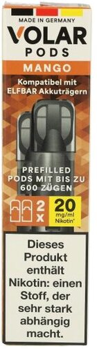 Volar Nikotinsalz Pods Mango 2x2ml 20mg Volar Nikotinsalz Pods Mango 2x2ml 20mg
