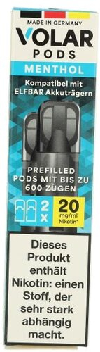 Volar Nikotinsalz Pods Menthol 2x2ml 20mg Volar Nikotinsalz Pods Menthol 2x2ml 20mg