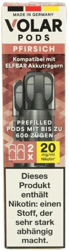 Volar Nikotinsalz Pods Pfirsich 2x2ml 20mg Volar Nikotinsalz Pods Pfirsich 2x2ml 20mg