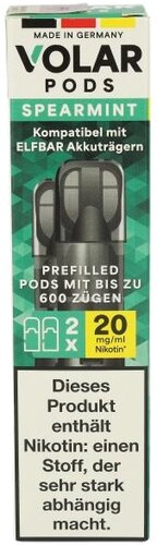 Volar Nikotinsalz Pods Spearmint 2x2ml 20mg Volar Nikotinsalz Pods Spearmint 2x2ml 20mg