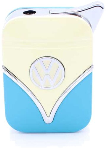 Volkswagen Feuerzeug Bulli Piezo creme/blau