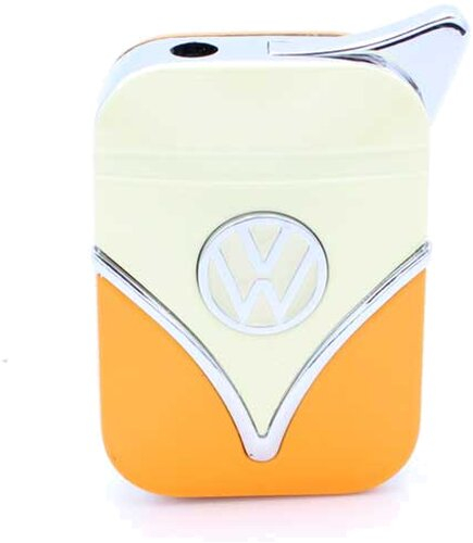 Volkswagen Feuerzeug Bulli Piezo creme/orange