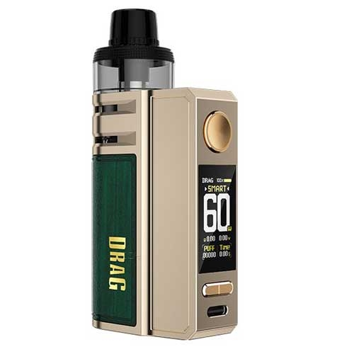 Voopoo Drag E60 Kit E-Zigarette Golden Voopoo Drag E60 Kit E-Zigarette Golden