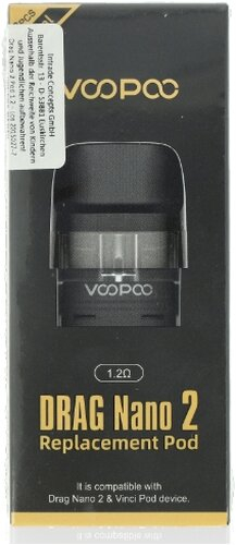 Voopoo Drag Nano 2 Pod Tank Verdampfer 1.2 Ohm Voopoo Drag Nano 2 Pod Tank Verdampfer 1.2 Ohm