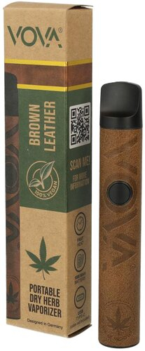 VOVA Dry Herb E-Vaporizer Brown Leather