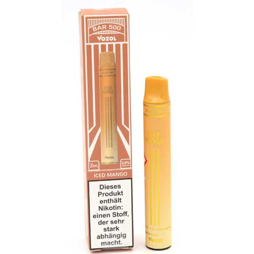 Vozol Bar 500 Einweg E-Shisha Iced Mango 20mg Vozol Bar 500 Einweg E-Shisha Iced Mango 20mg