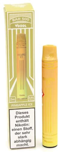 Vozol Bar 500 Einweg E-Shisha Pineapple Ice 20mg Vozol Bar 500 Einweg E-Shisha Pineapple Ice 20mg