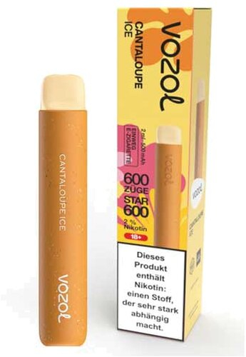 Vozol Star 600 Einweg E-Zigarette Cantaloupe Ice 20mg
