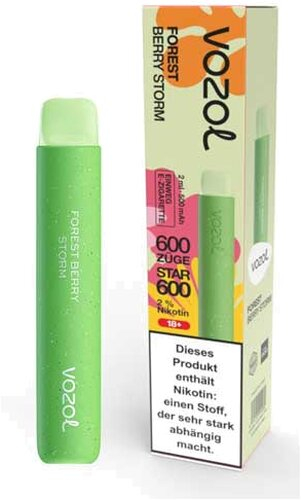 Vozol Star 600 Einweg E-Zigarette Forest Berry Storm 20mg
